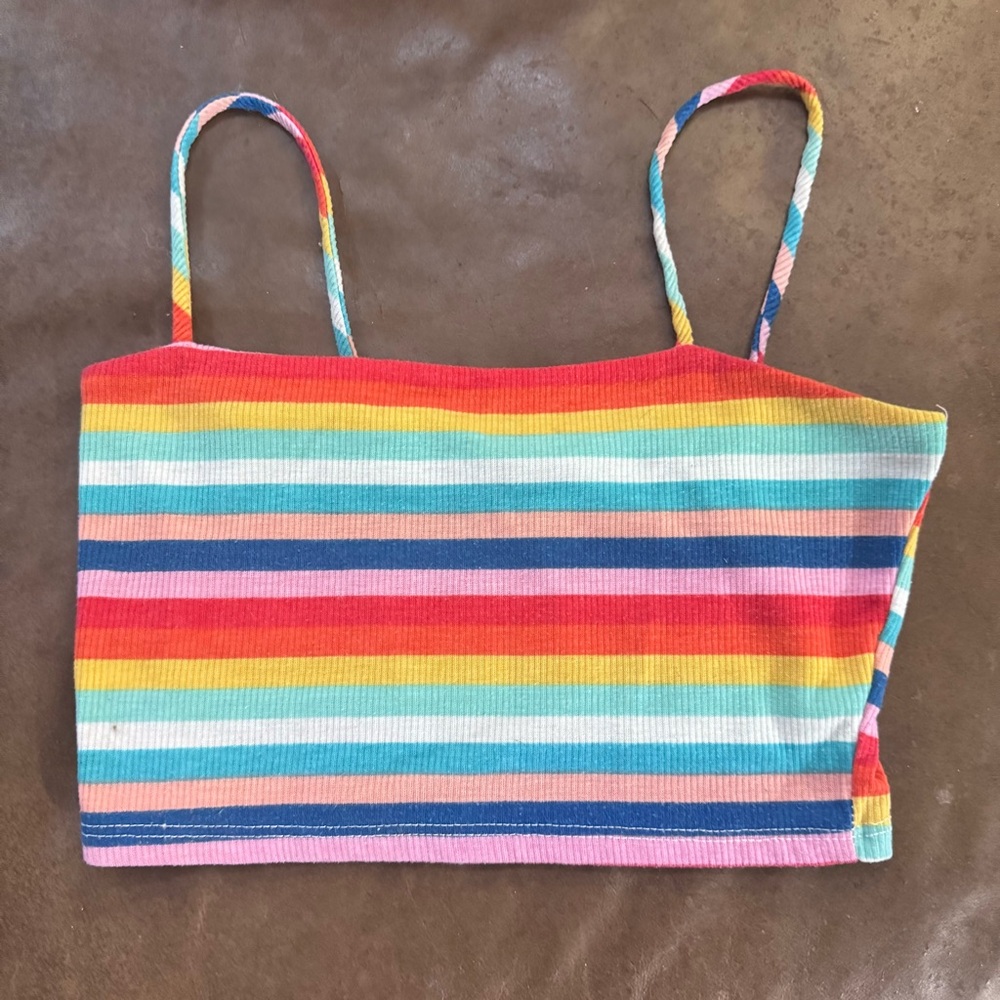 Forever 21 Multicolor Striped Tank Top